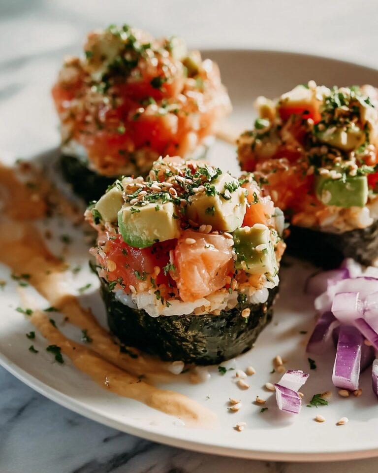 Baked Salmon Sushi Cups Recipe