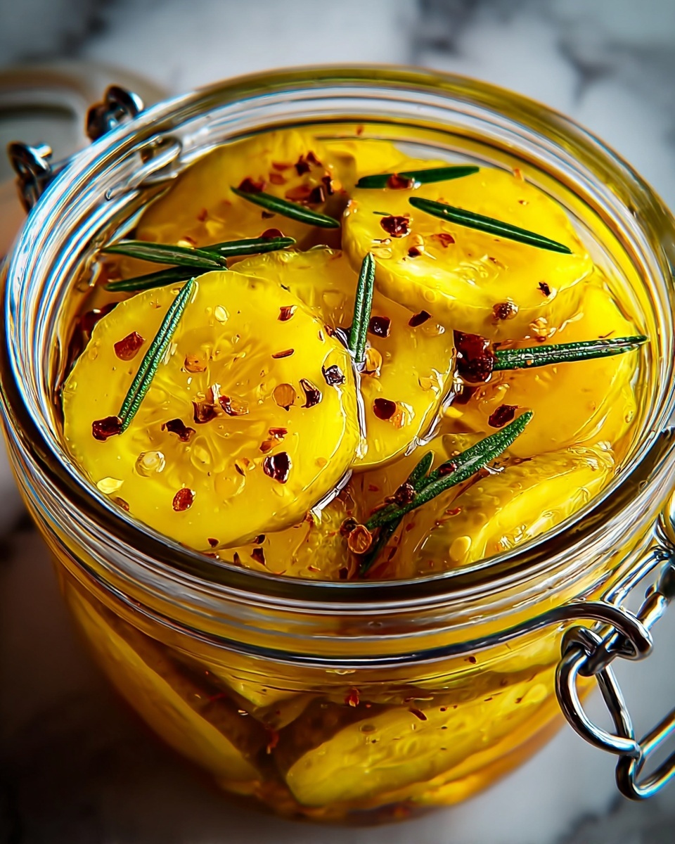 Sweet Yellow Squash Pickles Recipe - Recipe Image
