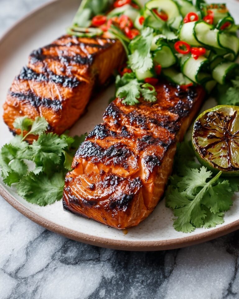 Soy Salmon Steak with Sambal Salad Recipe