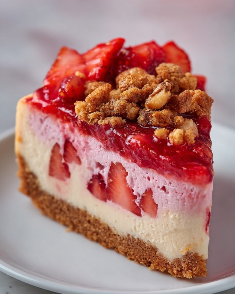 Strawberry Crunch Cheesecake Recipe