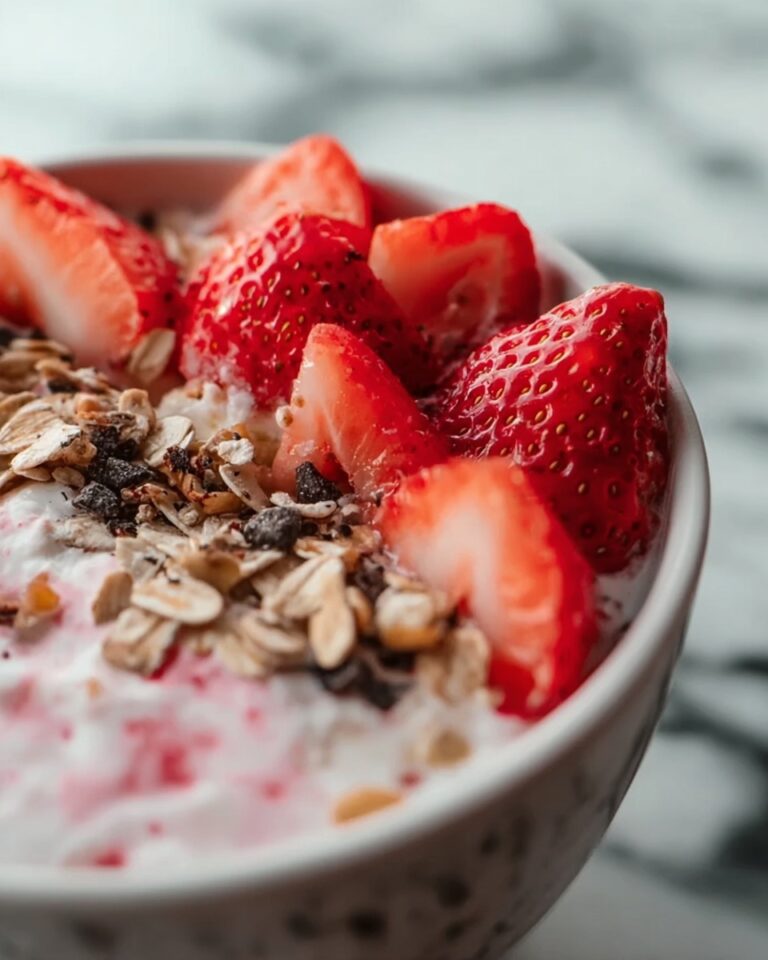 Strawberries and Cream Overnight Oats Recipe