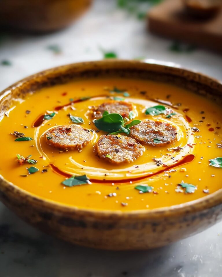 Creamy Turmeric Pumpkin and Carrot Soup Recipe