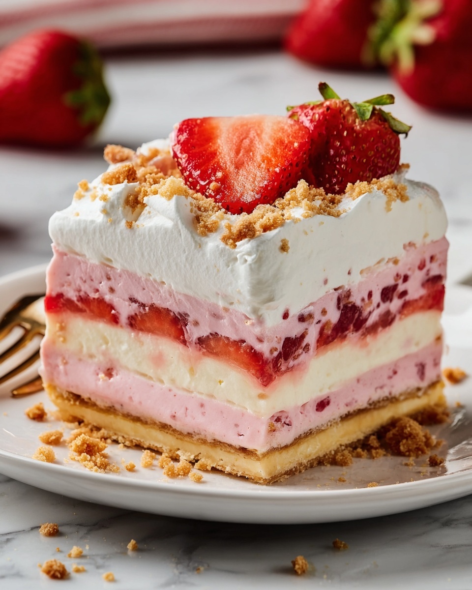 Strawberry Lasagna Recipe - Recipe Image