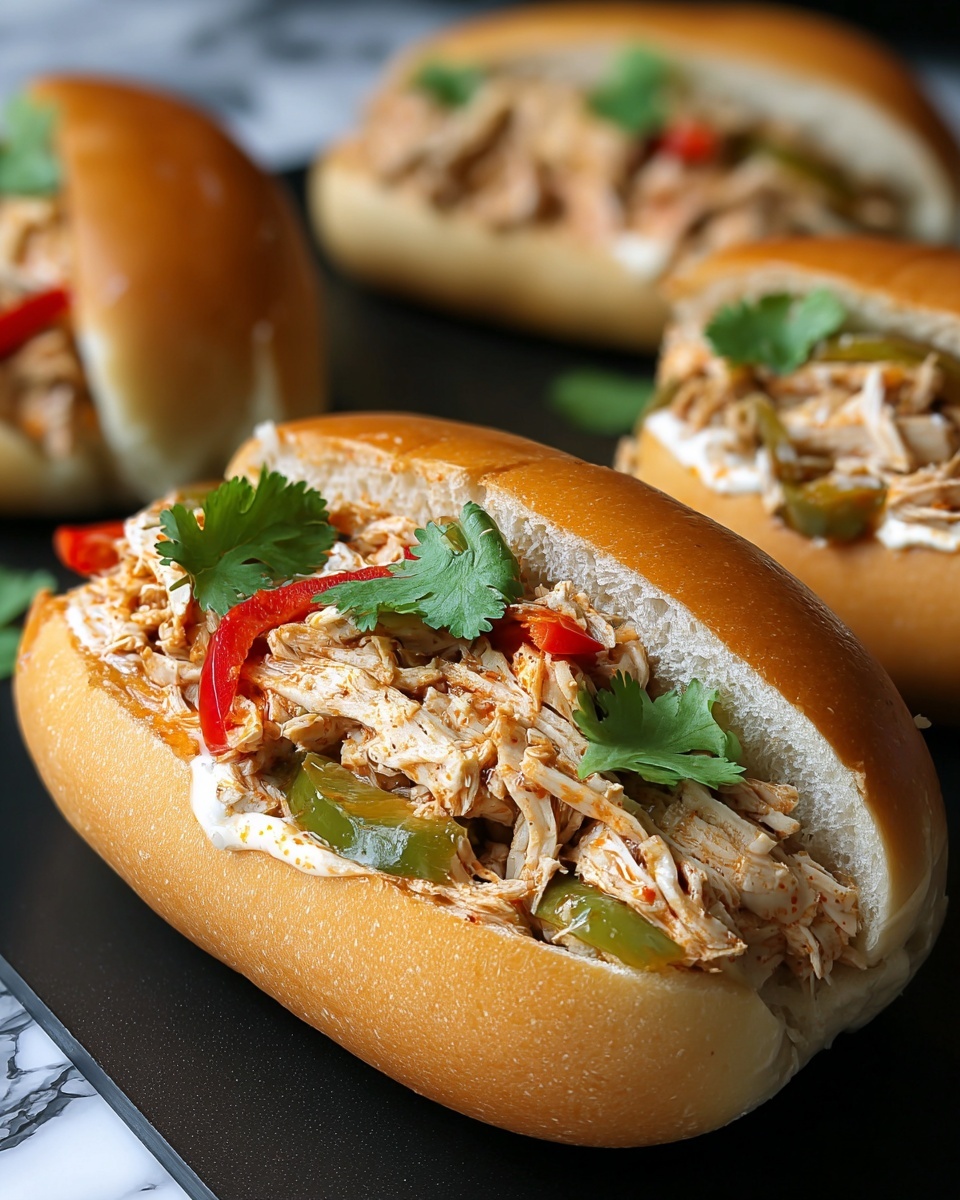 Slow Cooker Chicken Philly Sandwiches Recipe - Recipe Image