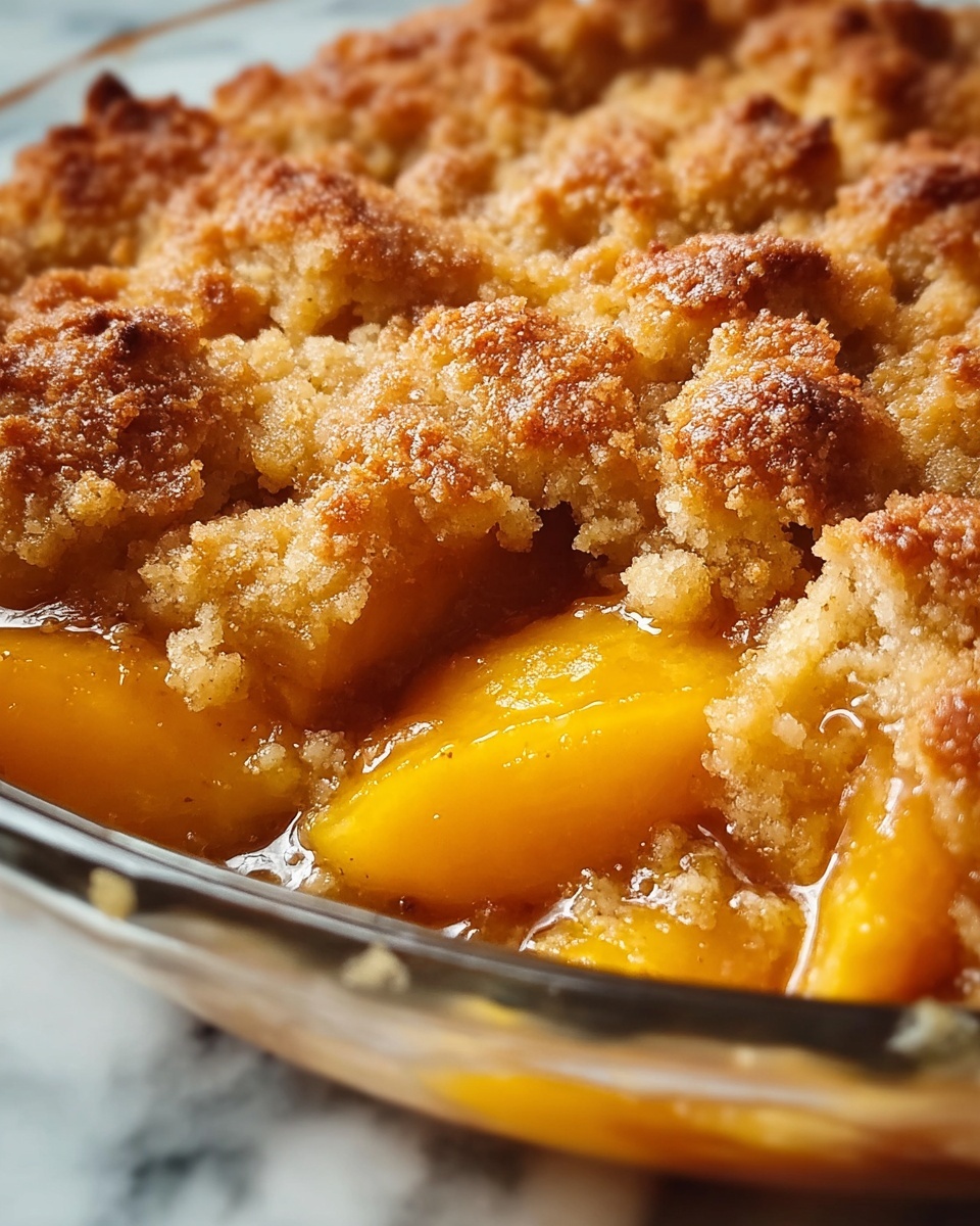 Old Time Oven Peach Cobbler Recipe - Recipe Image