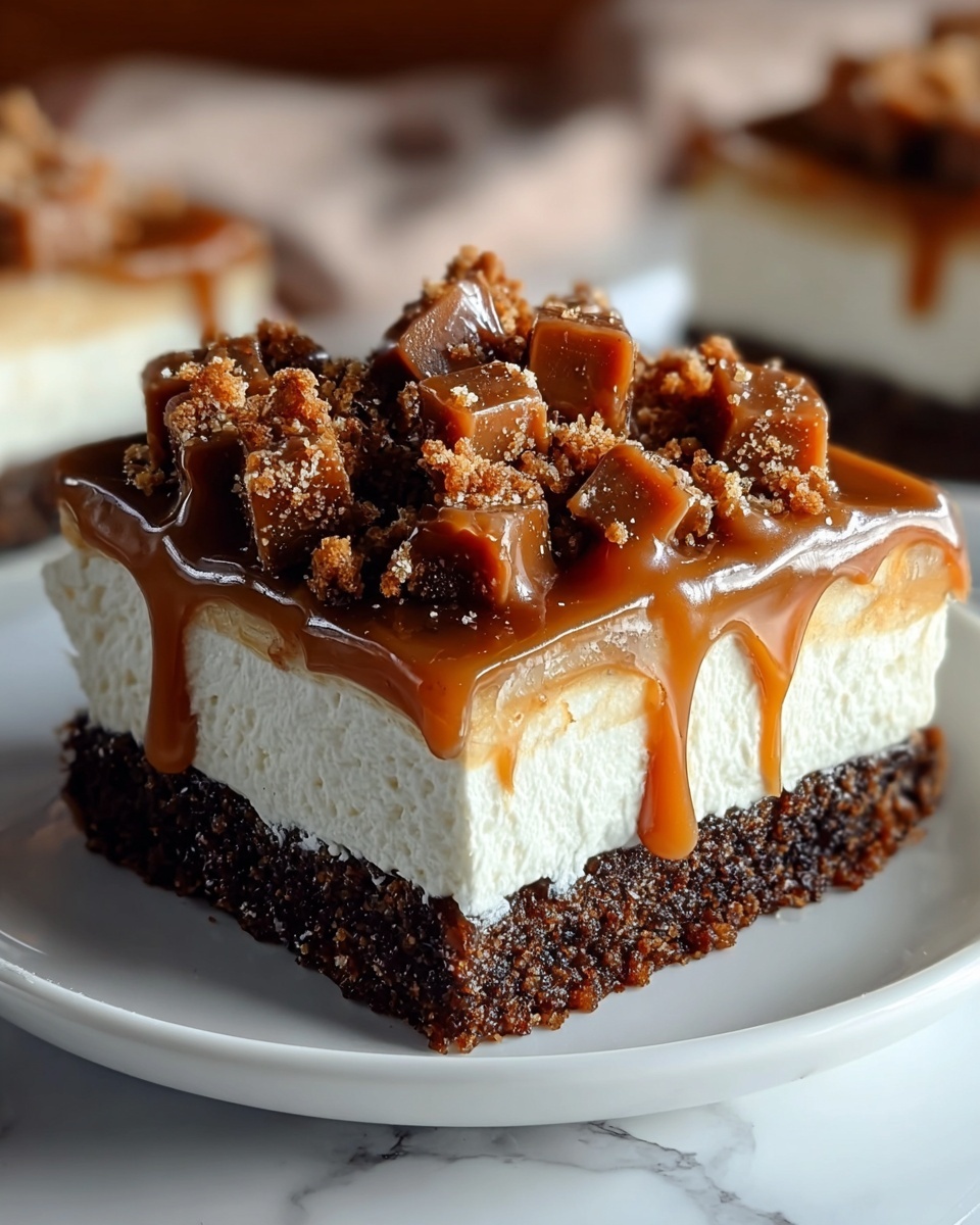 Butterfinger Candy Bar Poke Cake Recipe - Recipe Image