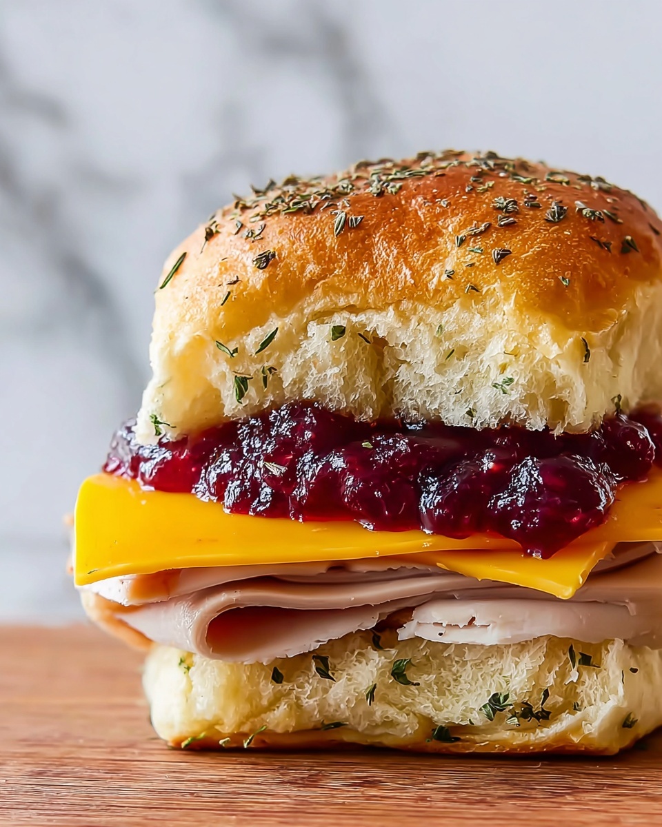 Cranberry Turkey Sliders Recipe - Recipe Image