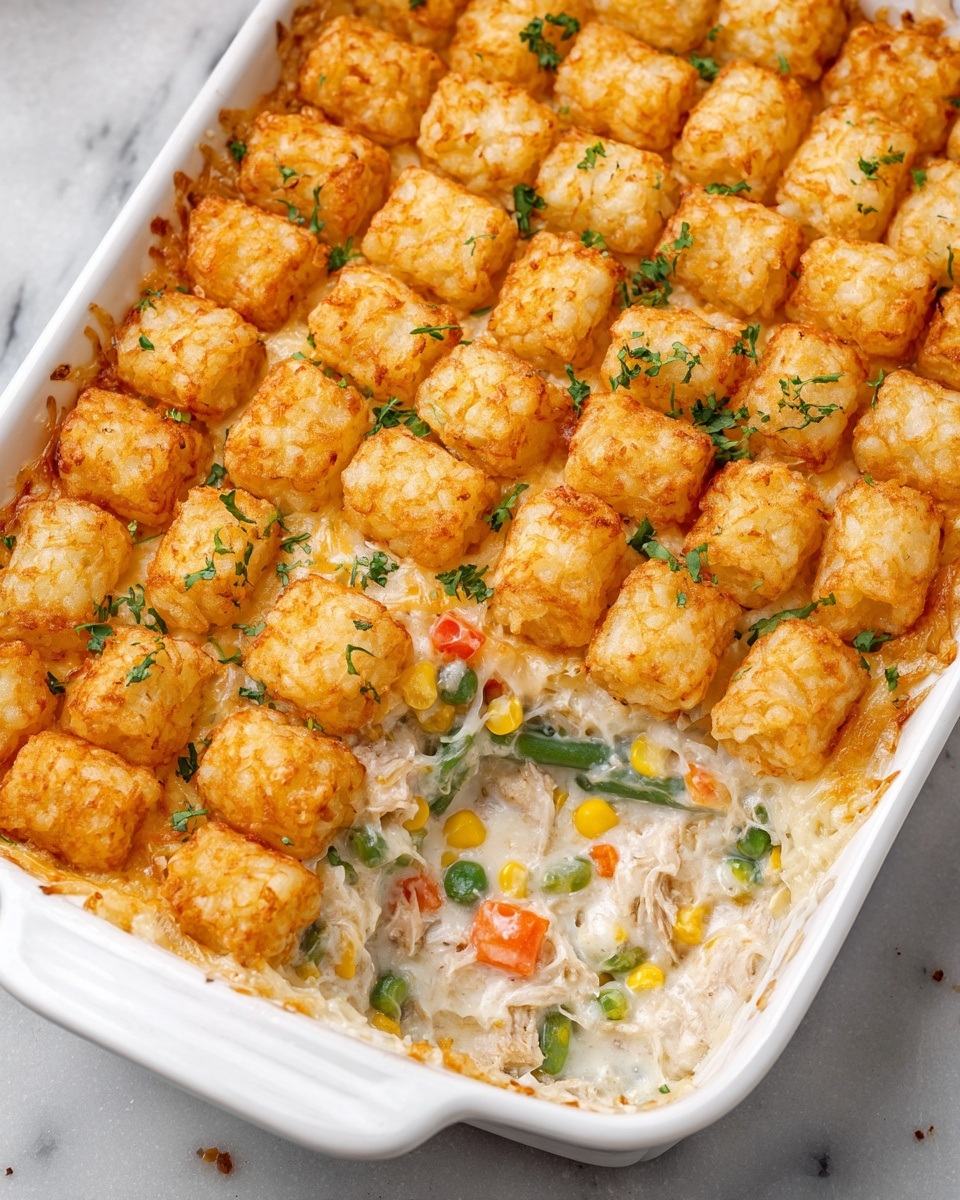 Tater Tot Chicken Pot Pie Recipe - Recipe Image