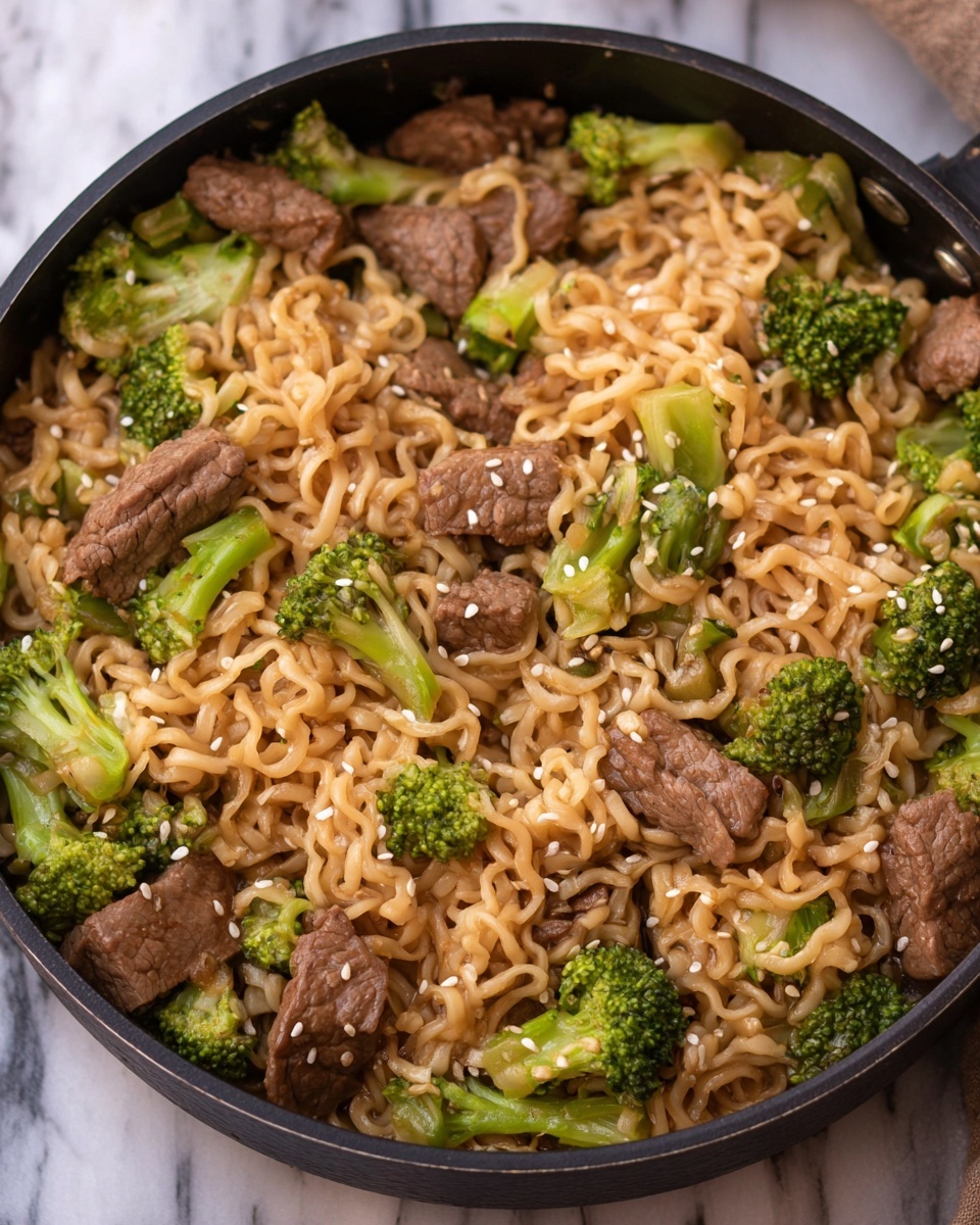 Beef and Broccoli Ramen Noodles Recipe - Recipe Image