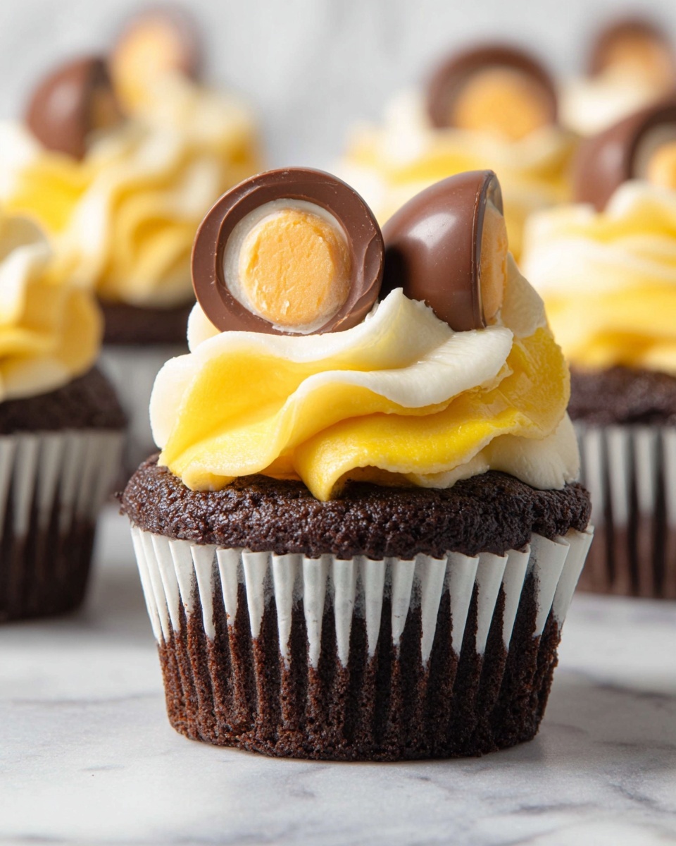 Cadbury Egg Cupcakes Recipe - Recipe Image