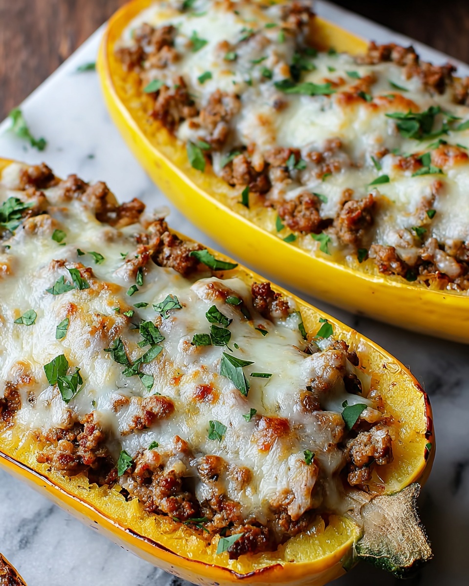 Sausage Stuffed Butternut Squash Recipe - Recipe Image