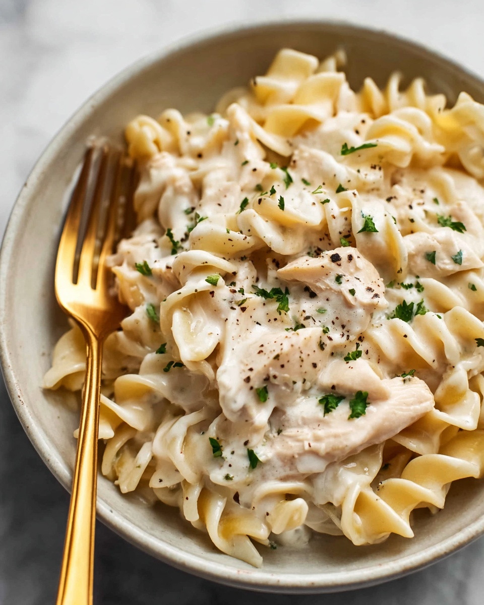 Easy One Pot Chicken and Noodles Recipe - Recipe Image