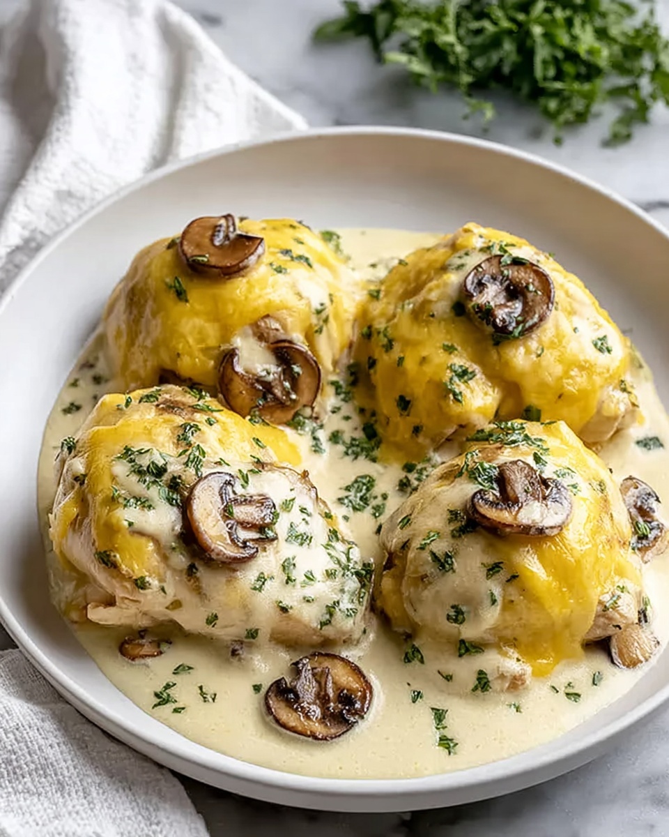 Creamy Mushroom Chicken Skillet Recipe - Recipe Image