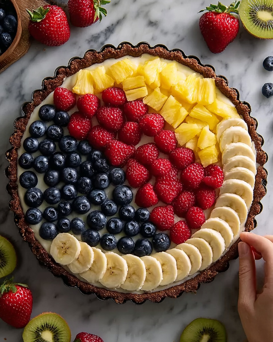 American Flag Fruit Pizza Recipe - Recipe Image