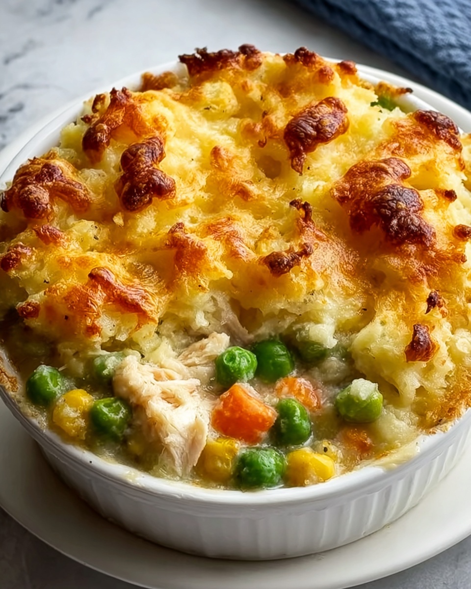 Chicken Cobbler Casserole Recipe - Recipe Image