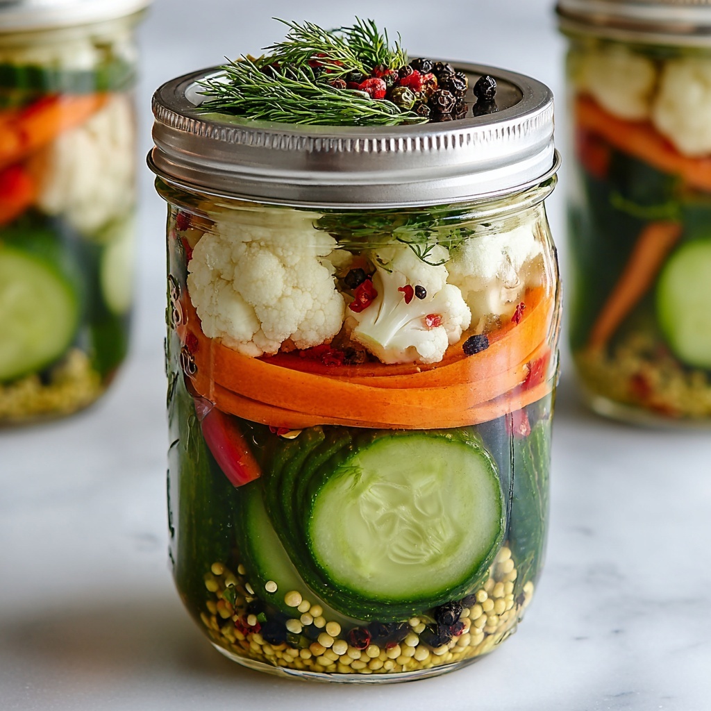 Easy Refrigerator Pickled Vegetables Recipe - Recipe Image