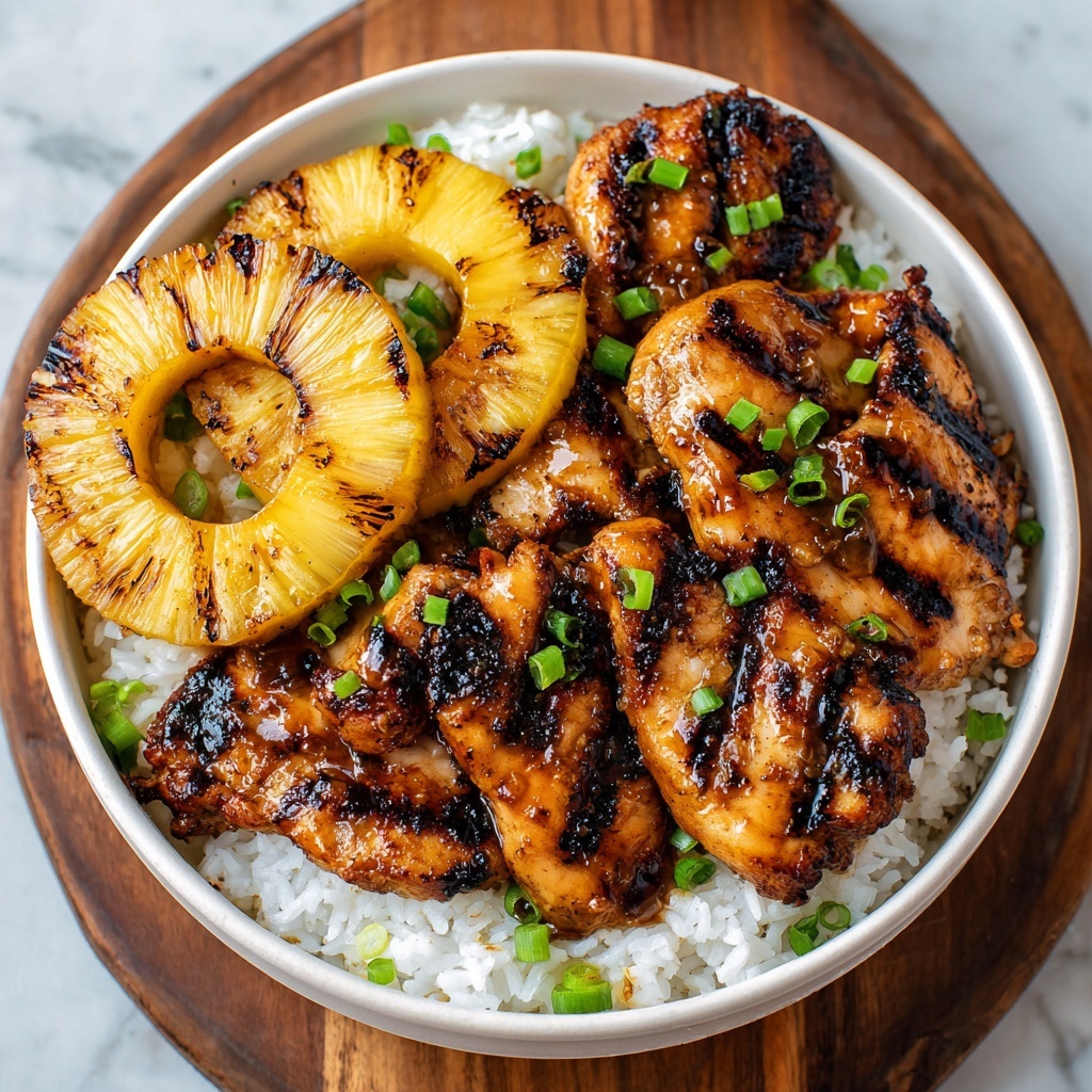 Homemade Grilled Pineapple Chicken Recipe - Recipe Image