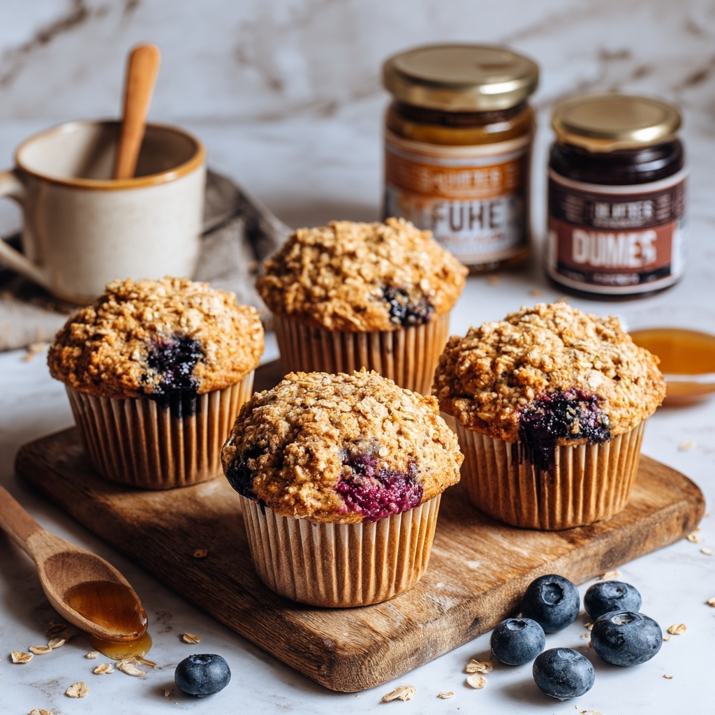 Healthy Oatmeal Muffins Recipe (4 Ways) Recipe - Recipe Image