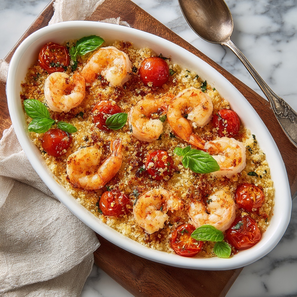 Baked Feta and Tomato Shrimp: A Mediterranean-Inspired Crowd Pleaser Recipe - Recipe Image