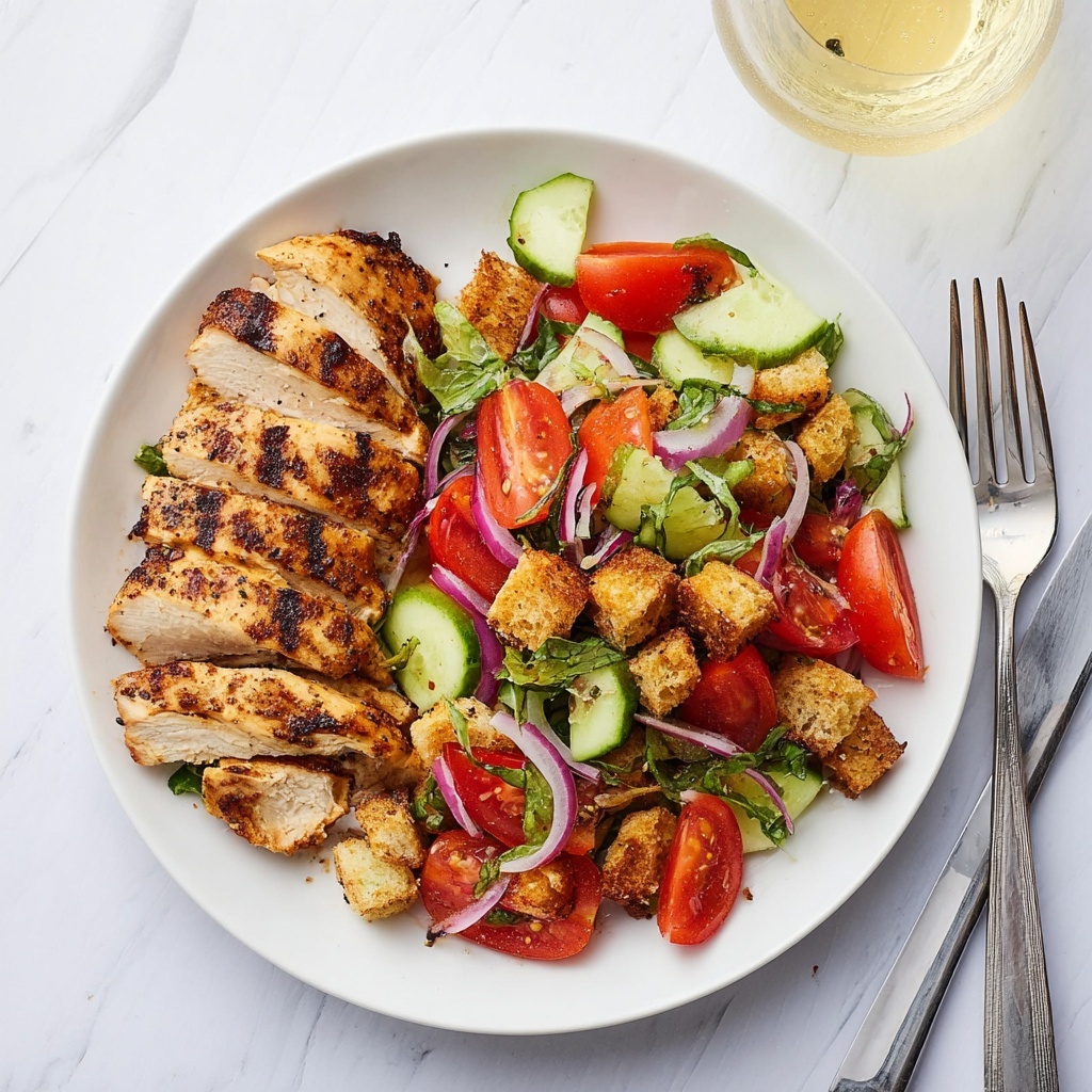Panzanella Salad with Grilled Chicken Recipe - Recipe Image