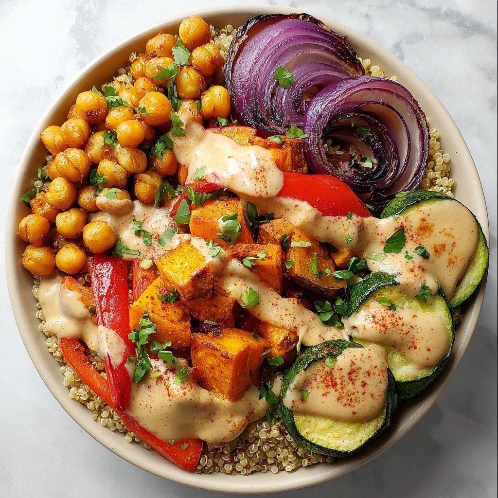 Glow Bowl Roasted Veggie Tahini Yogurt Sauce Recipe - Recipe Image
