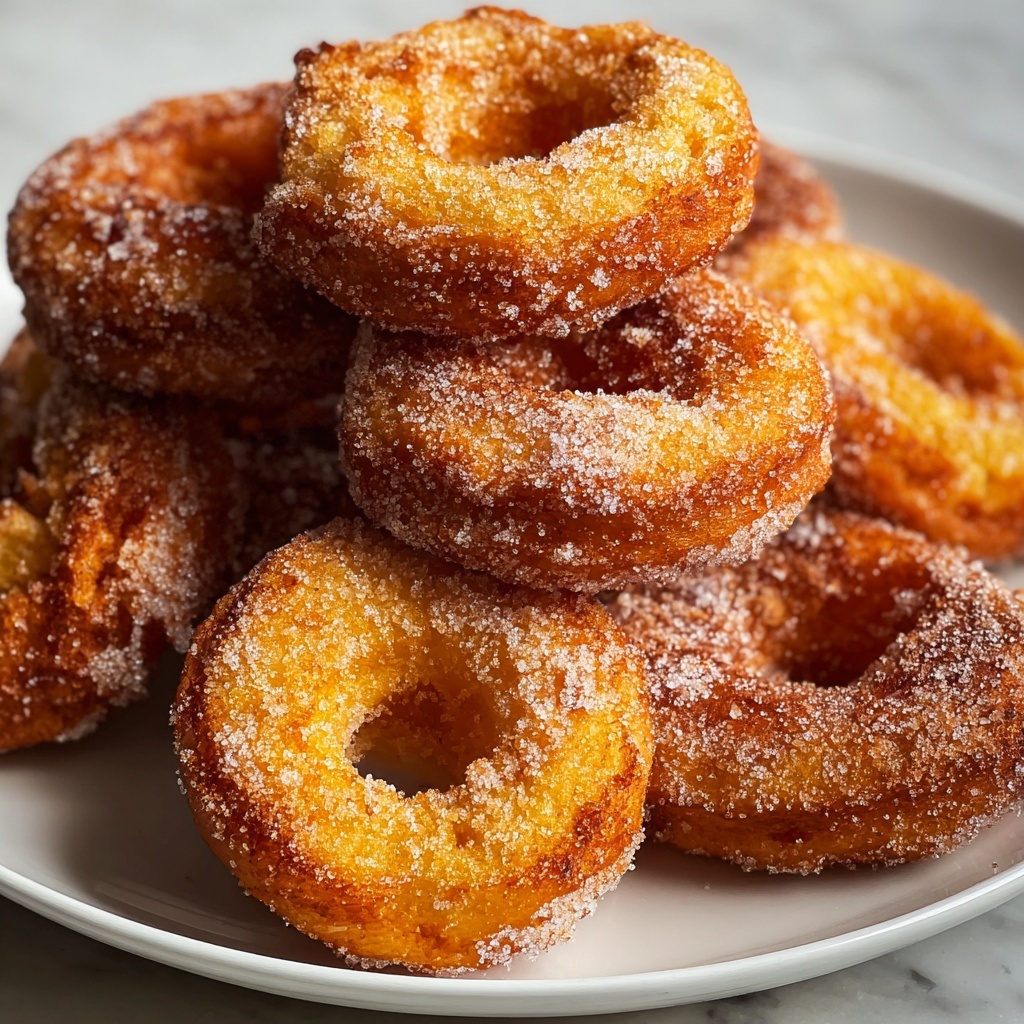 Baked Pumpkin Donuts with Cinnamon Sugar Coating Recipe - Recipe Image