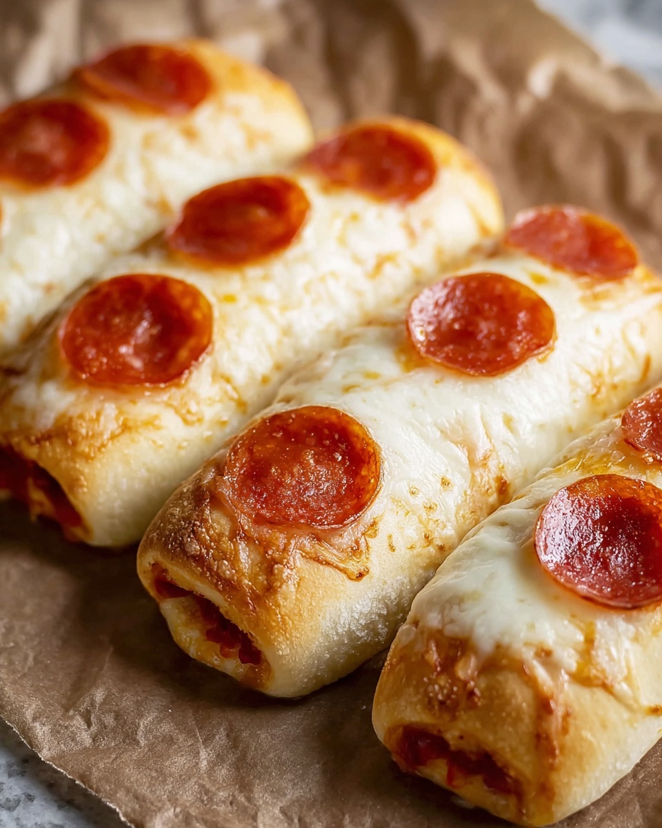 Cheesy Pepperoni Pizza Sticks Recipe - Recipe Image