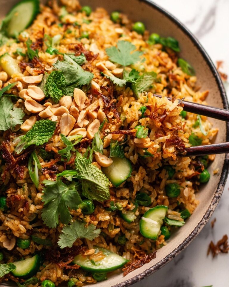 Satay Crispy Rice Salad Recipe