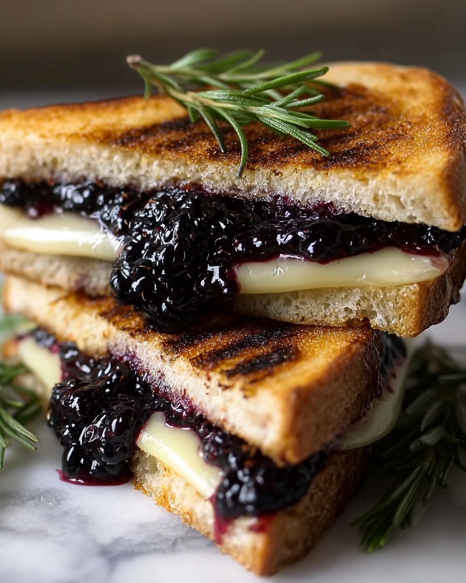 Blackberry Balsamic and Brie Grilled Cheese Recipe - Recipe Image