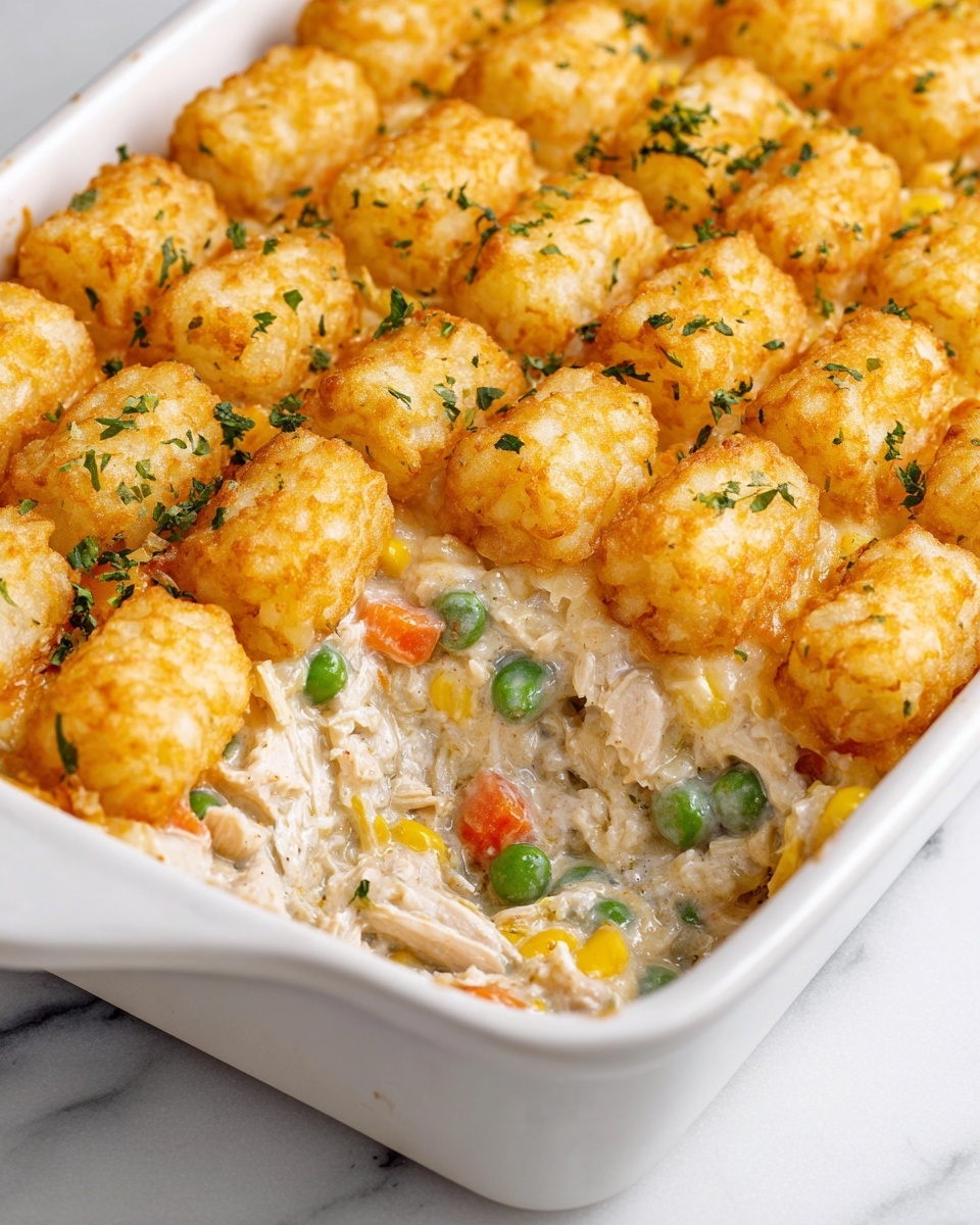 Tater Tot Chicken Pot Pie Recipe - Recipe Image