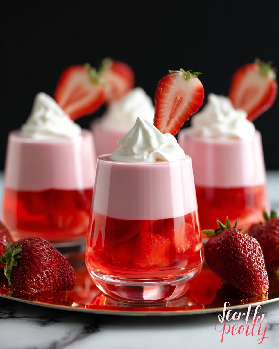 Strawberry Jello Parfait Recipe - Recipe Image