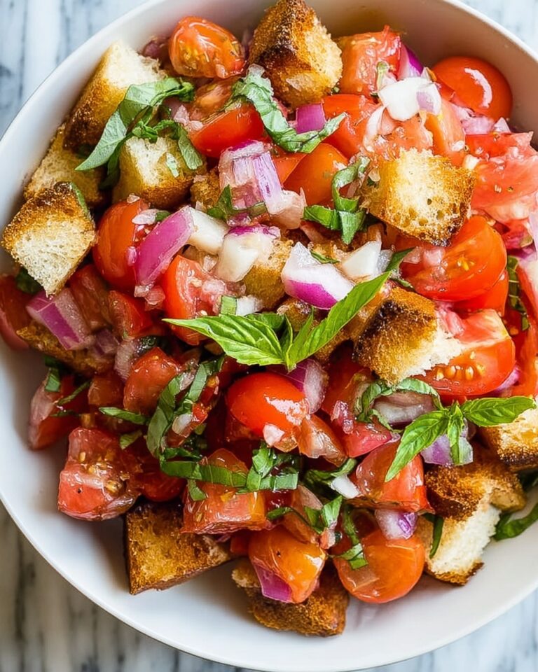 Classic Panzanella Salad With Delicious Homemade Dressing Recipe