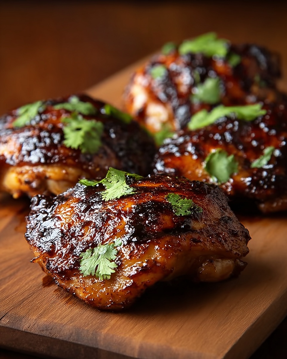 Bourbon Peach BBQ Chicken Recipe - Recipe Image