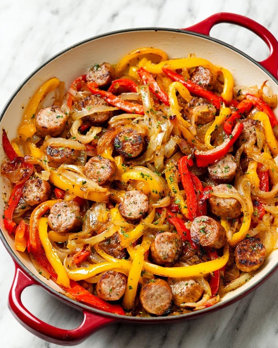 Sausage and Peppers Skillet Recipe - Recipe Image