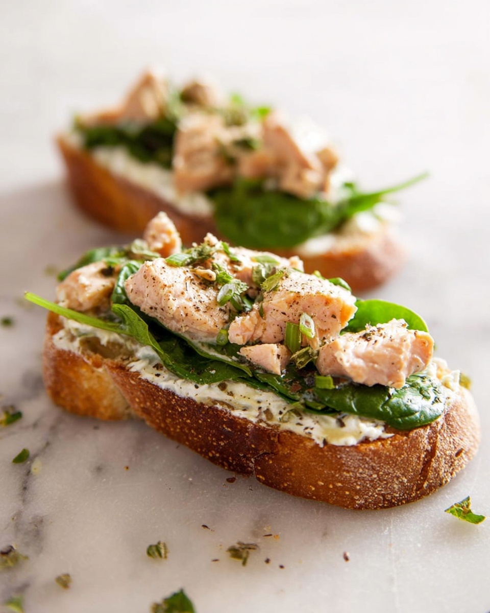 Salmon Tartine with Dill Greek Yogurt and Arugula Recipe - Recipe Image