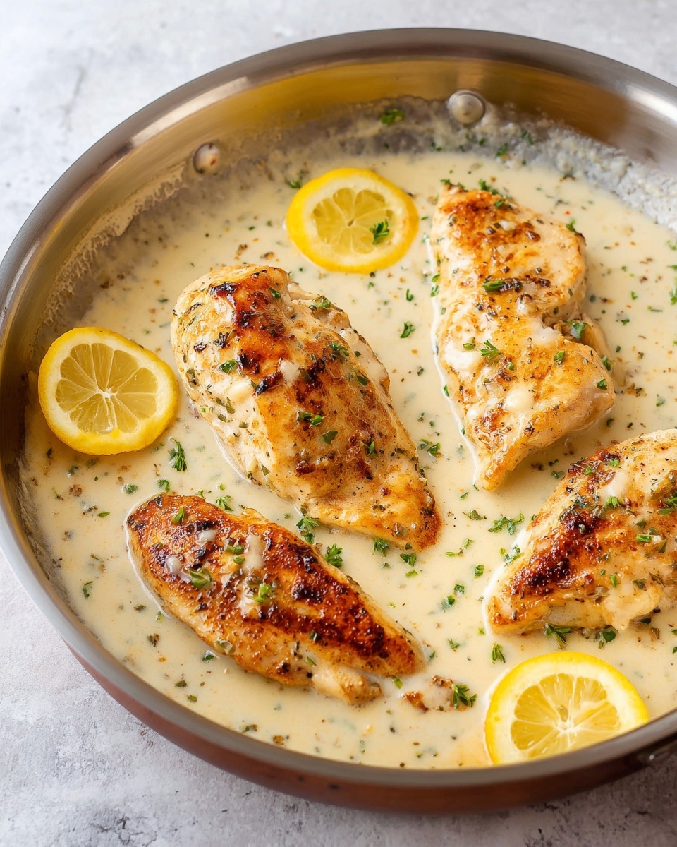 Easy Creamy Lemon Chicken Recipe - Recipe Image