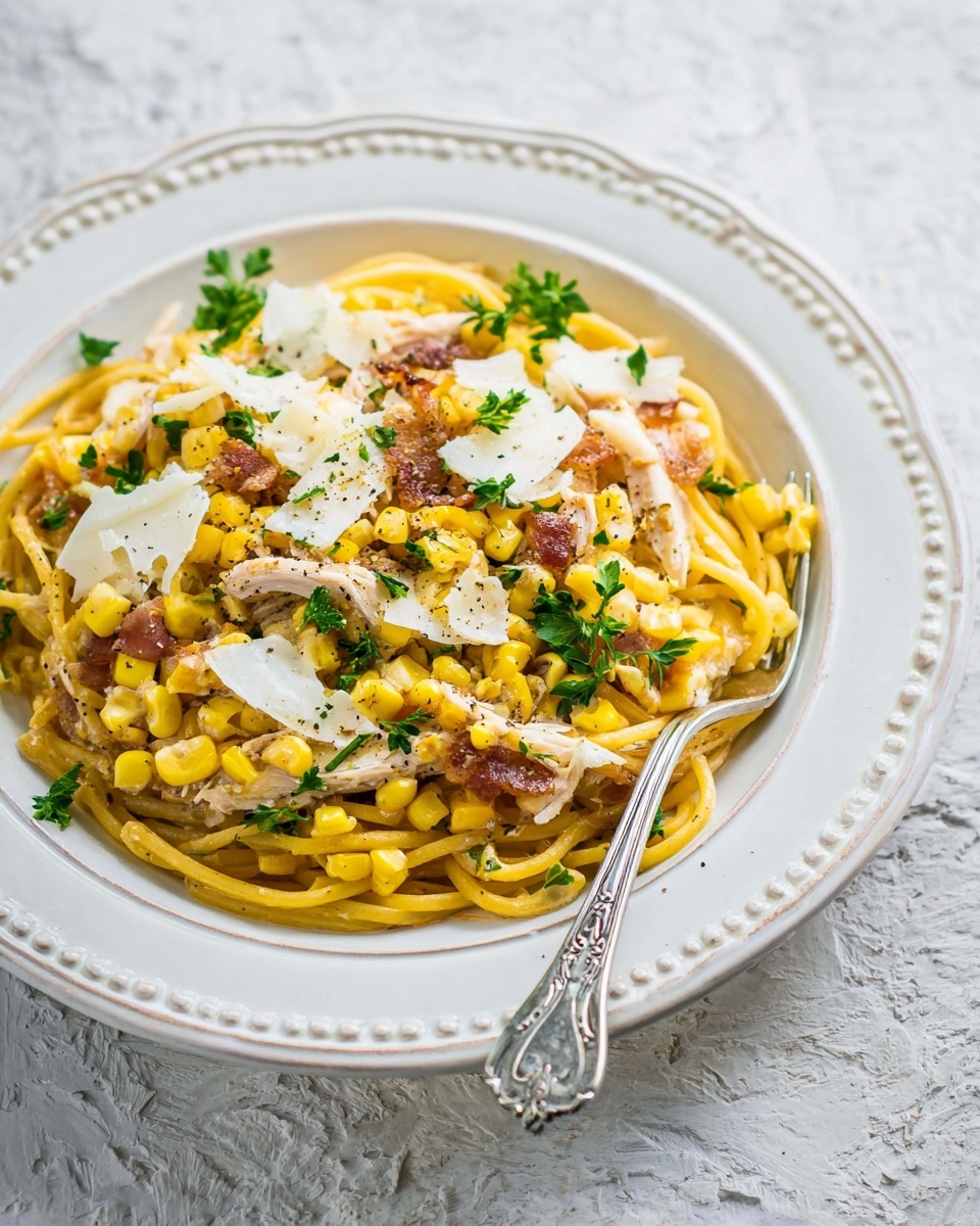 Easy Creamy Leftover Turkey Pasta Recipe - Recipe Image