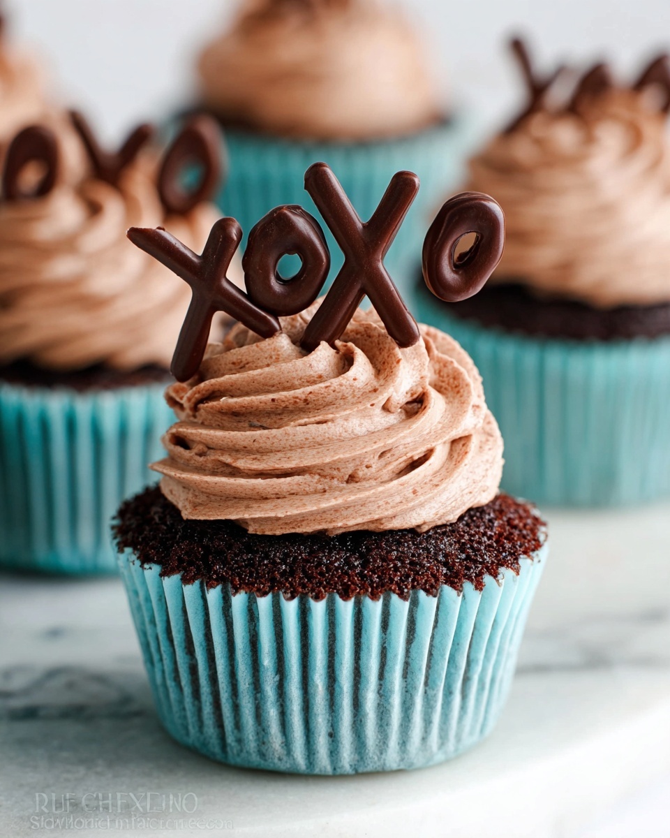 Eggless Chocolate Cupcakes with Prague Frosting Recipe - Recipe Image