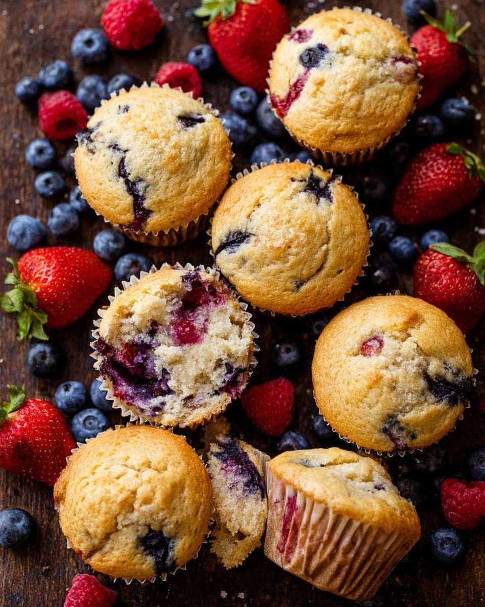 Mixed Berry Muffins Recipe - Recipe Image