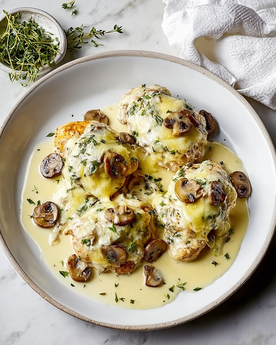 Creamy Mushroom Chicken Skillet Recipe - Recipe Image