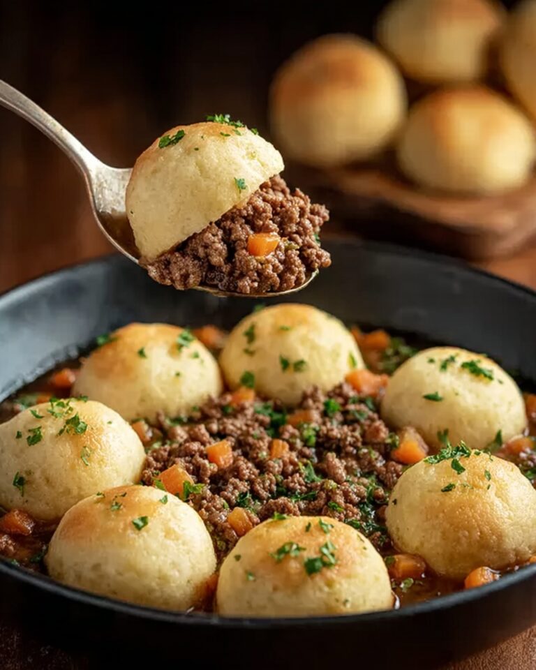 Savory Ground Beef and Dumplings Recipe