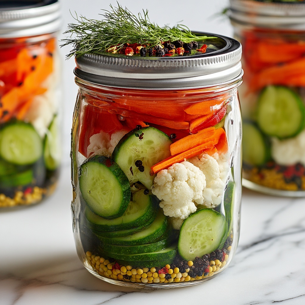 Easy Refrigerator Pickled Vegetables Recipe - Recipe Image