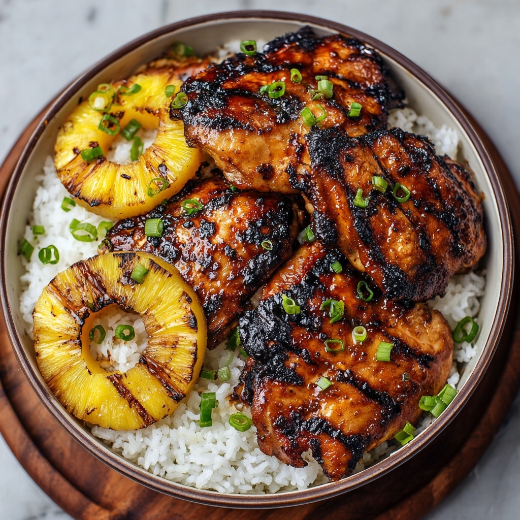 Homemade Grilled Pineapple Chicken Recipe - Recipe Image