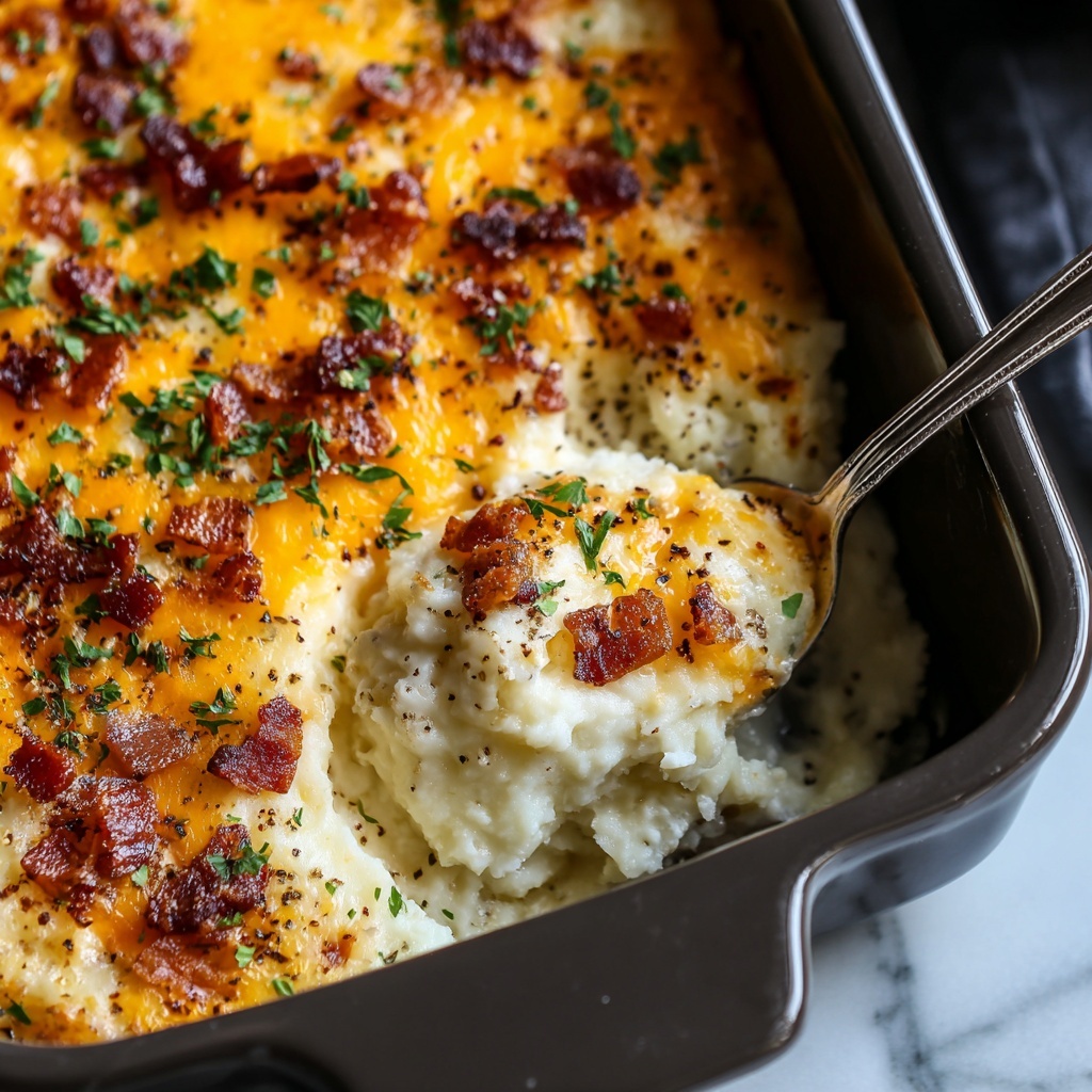 Loaded Cheesy Cauliflower Rice with Bacon Recipe - Recipe Image