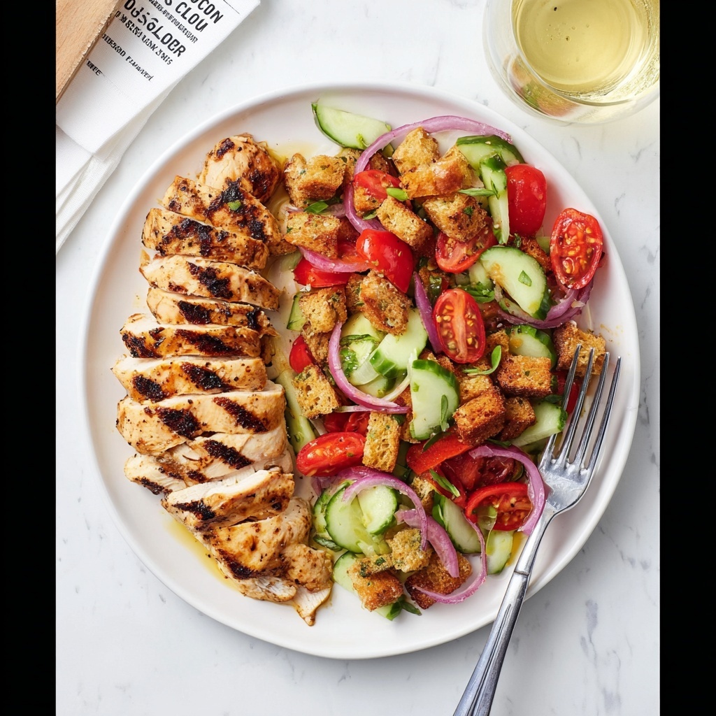 Panzanella Salad with Grilled Chicken Recipe - Recipe Image