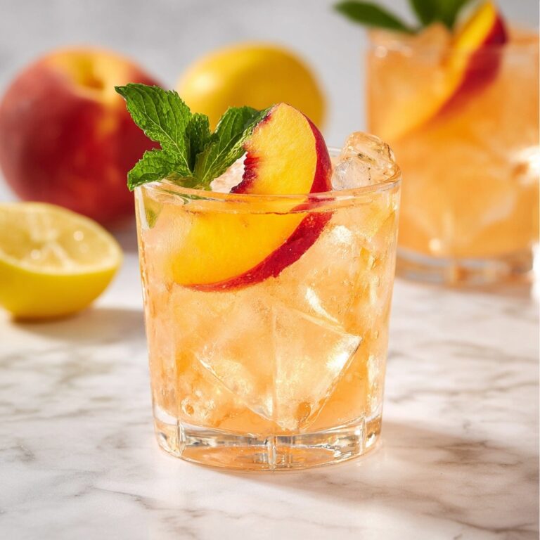 Bourbon Peach Smash Recipe
