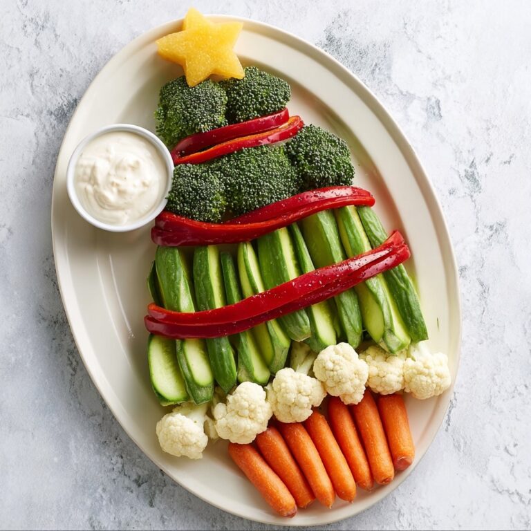 Christmas Tree Veggie Tray Recipe