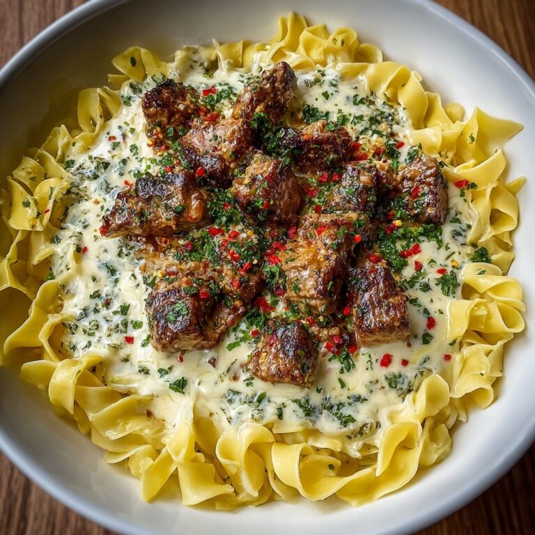 Garlic Butter Chicken Bites with Creamy Pasta Recipe