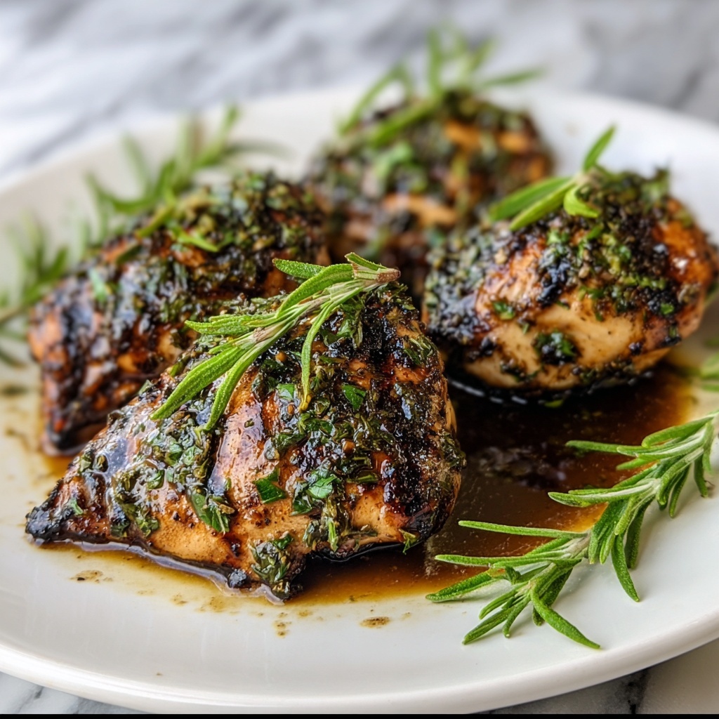 Grilled Herb-Infused Balsamic Chicken Recipe - Recipe Image