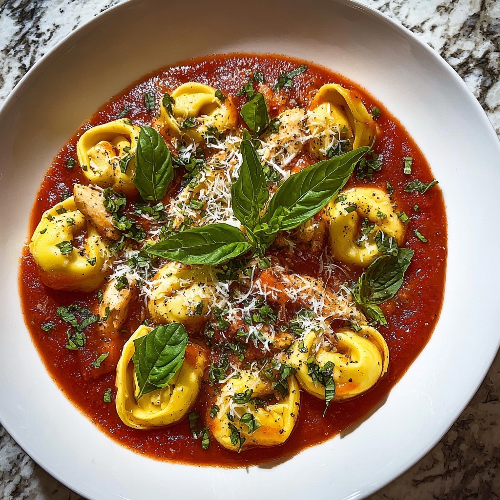 CrockPot Chicken Tortellini with Spinach and Parmesan Recipe - Recipe Image